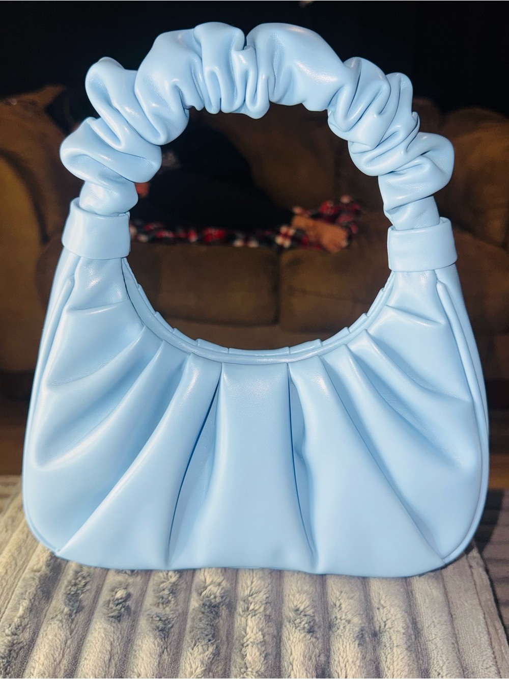 JW PEI Gabbi Ruched Hobo Handbag - ICEBERG BLUE- MSRP $99- NWOT - Picture 3 of 11
